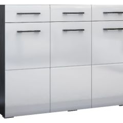 Спальный гарнитур Ненси (Венге/Белый глянец) в Кунгуре - kungur.mebel24.online | фото 8