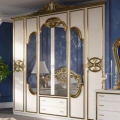 Спальный гарнитур Ольга (модульная) беж/золото в Кунгуре - kungur.mebel24.online | фото 2