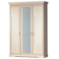 Спальный гарнитур Парма (модульный) кремовый белый в Кунгуре - kungur.mebel24.online | фото 3