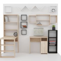 Стеллаж Элемент-1 (дуб сонома) в Кунгуре - kungur.mebel24.online | фото 4