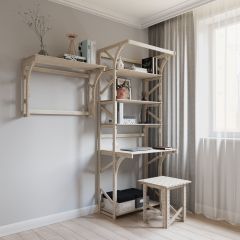 Стеллаж+стол Конструктор Арт.СRСт1-1 в Кунгуре - kungur.mebel24.online | фото 6