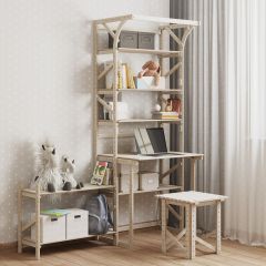 Стеллаж+стол со стойкой Конструктор Арт.СRСт2-1 в Кунгуре - kungur.mebel24.online | фото 4