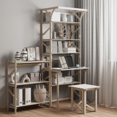 Стеллаж+стол со стойкой Конструктор Арт.СRСт2-1 в Кунгуре - kungur.mebel24.online | фото 6
