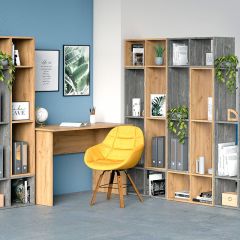 Стеллаж универсальный (ЛДСП камень темный) в Кунгуре - kungur.mebel24.online | фото 3
