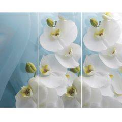 Стол Бостон-3 (Белая Орхидея) 1100/1420*700, опора Брифинг в Кунгуре - kungur.mebel24.online | фото 2