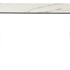 Стол BRONTE 220 KL-188 Контрастный мрамор матовый, итальянская керамика/ Шампань, ®DISAUR в Кунгуре - kungur.mebel24.online | фото 2