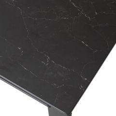 Стол CORNER 120 MATT BLACK MARBLE SOLID CERAMIC / BLACK, ®DISAUR в Кунгуре - kungur.mebel24.online | фото 9