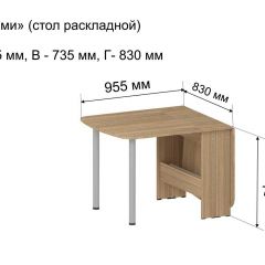 Стол-книжка раздвижной "Оригами" в Кунгуре - kungur.mebel24.online | фото 5