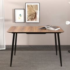 Стол Корсика В1 (дуб Вотан/черный) в Кунгуре - kungur.mebel24.online | фото 2