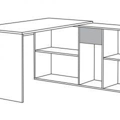 Стол письменный Лайт 03.245 F (белый) в Кунгуре - kungur.mebel24.online | фото 3