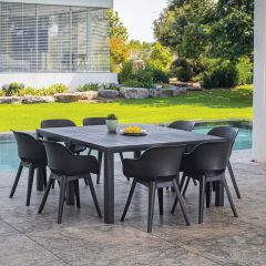 Стол раскладной Джули (Julie Double table 2 configurations) Графит в Кунгуре - kungur.mebel24.online | фото 7