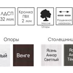 Стол раскладной Ялта (опоры массив резной) в Кунгуре - kungur.mebel24.online | фото 8