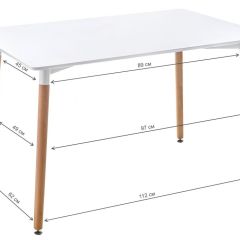 Стол деревянный Table 110 white / wood в Кунгуре - kungur.mebel24.online | фото 2