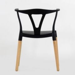Стул Barneo N-218 Wishbone интерьерный кухонный черный в Кунгуре - kungur.mebel24.online | фото 2