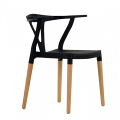 Стул Barneo N-218 Wishbone интерьерный кухонный черный в Кунгуре - kungur.mebel24.online | фото