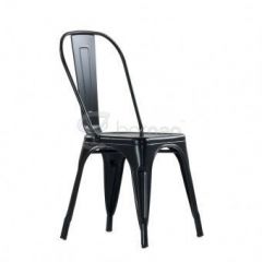 Стул Barneo N-240 Tolix (RAL9017 Черный) в Кунгуре - kungur.mebel24.online | фото