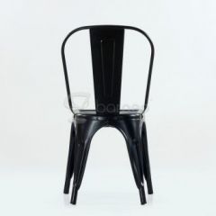 Стул Barneo N-240 Tolix (RAL9017 Черный) в Кунгуре - kungur.mebel24.online | фото 3