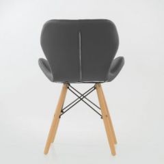 Стул Barneo N-42 Perfecto PU серый в Кунгуре - kungur.mebel24.online | фото 3