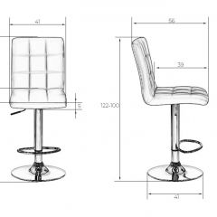 Стул барный DOBRIN KRUGER LM-5009 (черный) в Кунгуре - kungur.mebel24.online | фото 2