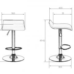 Стул барный DOBRIN TOMMY LM-3013 (серый) в Кунгуре - kungur.mebel24.online | фото 1