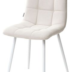 Стул CHILLI UF860-01B бежевый, ткань/белый каркас М-City в Кунгуре - kungur.mebel24.online | фото