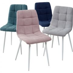 Стул CHILLI UF860-04B сиреневый, ткань/ белый каркас М-City в Кунгуре - kungur.mebel24.online | фото 2