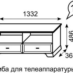 Тумба для телеаппаратуры Венеция 13 бодега в Кунгуре - kungur.mebel24.online | фото