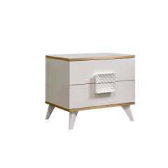 Тумба прикроватная Диора слоновая кость/золото (ДТП-1) в Кунгуре - kungur.mebel24.online | фото