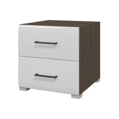 Тумба прикроватная Ненси (Венге/Белый глянец) в Кунгуре - kungur.mebel24.online | фото