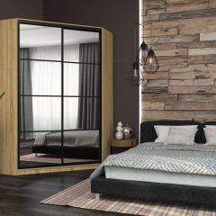 Угловой шкаф-купе Лофт (Дуб Сонома) в Кунгуре - kungur.mebel24.online | фото 7