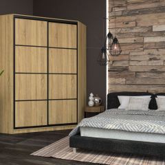 Угловой шкаф-купе Лофт (Дуб Сонома) в Кунгуре - kungur.mebel24.online | фото 9