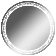 Зеркало Прая 700х700 с подсветкой Домино (GL7048Z) в Кунгуре - kungur.mebel24.online | фото