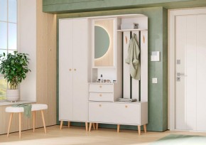 АФИНА Прихожая (модульная) кашемир серый в Кунгуре - kungur.mebel24.online | фото 1
