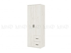 АЛТЕЯ Шкаф 2-х ств (Дуб крафт белый) в Кунгуре - kungur.mebel24.online | фото 1