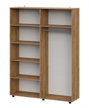 БАЙКАЛ Шкаф четырехстворчатый (Графит/Дуб золотой) в Кунгуре - kungur.mebel24.online | фото 2
