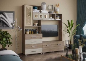 БЕЛЛА Гостиная (модульная) шимо темный/шимо светлый в Кунгуре - kungur.mebel24.online | фото 2