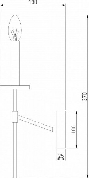 Бра Eurosvet Anders 60142/1 хром в Кунгуре - kungur.mebel24.online | фото 2