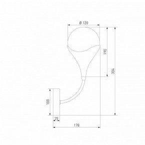 Бра Eurosvet Calyx 60169/1 никель в Кунгуре - kungur.mebel24.online | фото 4
