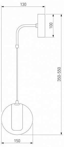 Бра Eurosvet Cobble 50258 LED дымчатый в Кунгуре - kungur.mebel24.online | фото 2