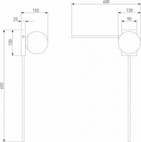 Бра Eurosvet Fredo 40034/1 латунь в Кунгуре - kungur.mebel24.online | фото 4