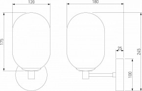 Бра Eurosvet Loona 60161 латунь в Кунгуре - kungur.mebel24.online | фото 4