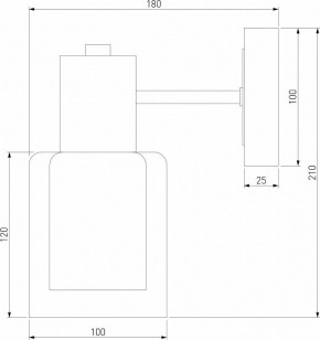 Бра Eurosvet Notion 70219/1 черный/античная бронза в Кунгуре - kungur.mebel24.online | фото 4