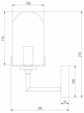 Бра Eurosvet Pluto 60156/1 хром в Кунгуре - kungur.mebel24.online | фото 2