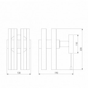 Бра Eurosvet Spada 70116/1 черный в Кунгуре - kungur.mebel24.online | фото 4