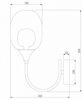 Бра Eurosvet Spritz 70218/1 латунь в Кунгуре - kungur.mebel24.online | фото 4