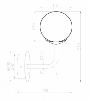 Бра Maytoni Erich MOD221-WL-01-N в Кунгуре - kungur.mebel24.online | фото 3