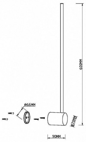 Бра Maytoni Light stick MOD237WL-L6BS3K в Кунгуре - kungur.mebel24.online | фото 4
