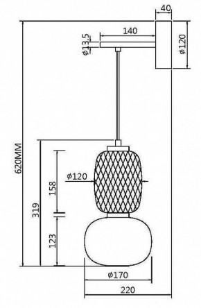 Бра Maytoni Pattern MOD267WL-L18G3K в Кунгуре - kungur.mebel24.online | фото 4
