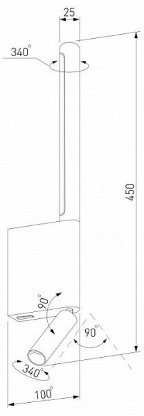 Бра с подсветкой Elektrostandard Sarca a066400 в Кунгуре - kungur.mebel24.online | фото 5