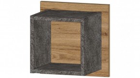 ДАЛЛАС Полка квадрат (цемент темный) в Кунгуре - kungur.mebel24.online | фото